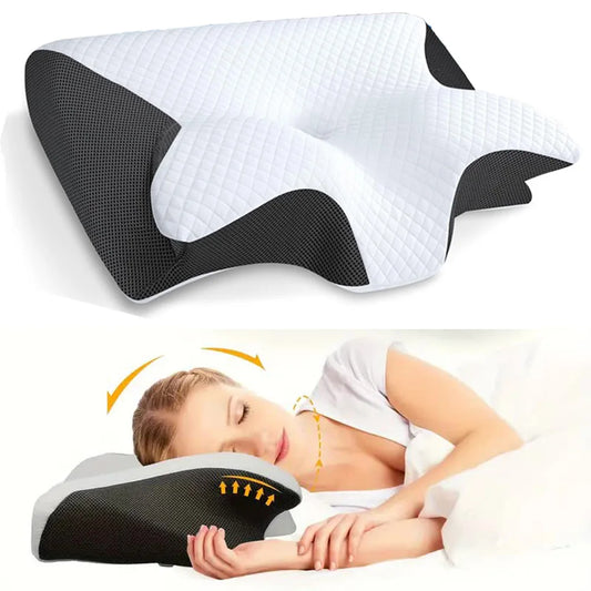 Cervical Cloud Pillow — Memory Foam Neck Support for Deep, Pain-Free Sleep